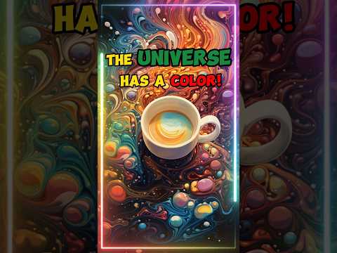 🌌🎨 The Invisible Palette: Exploring the "Color" of the Universe 🌠🎆 #fact #shorts #universe