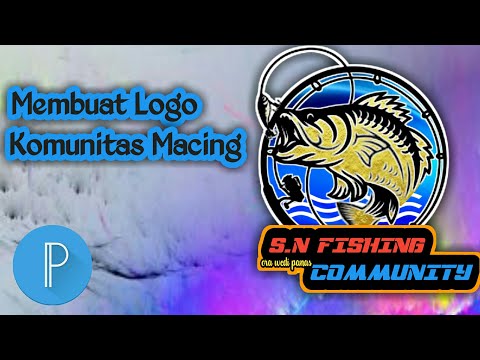 Membuat Logo Komunitas Mancing Keren  || Tutorial PixelLab