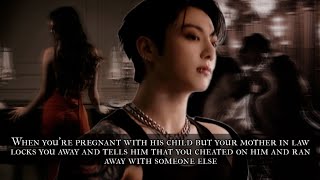 When you're pregnant with his child but your mother in law locks you away and tells him - oneshot 