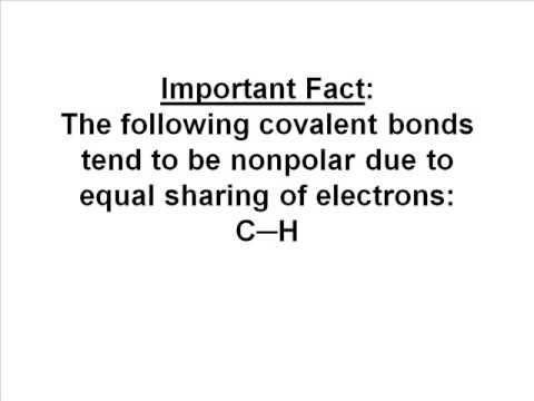 Chemical Bonding Part 5:  Is __ Polar or Nonpolar?