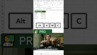 🎯 Merge and center instantly in Excel with Alt H M C #excel #excelforbeginners  #exceltips