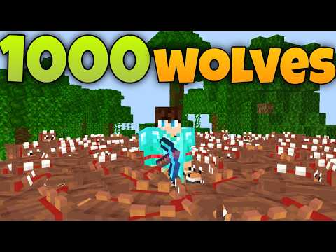 I MADE A 1000 WOLVES ARMY!🔥🔥