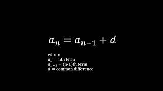 Arithmetic Sequence Recursive Formula