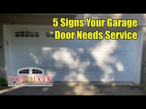 5 Signs Your Garage Door Needs Service