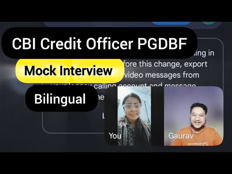 CBI CREDIT OFFICER MOCK INTERVIEW| Situational Ques| Background Questions| KashishView-Interview 