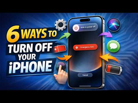 How Turn Off The iPhone - 6 Ways (Buttons, Settings, Siri & More)