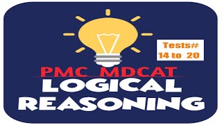 logical reasoning MCQs with solution|| mdcat new pattern || PMC  Paid test 14 to 20 MDCAT 2021