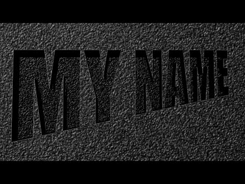 how can i design my personal logo name in minute /