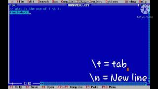 # what is the use of ( \ t ) in programming