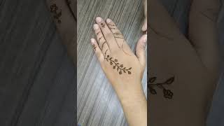 Mehandi design #mehndi #simplemehndi #mehndiart #mehanditutorials #shorts