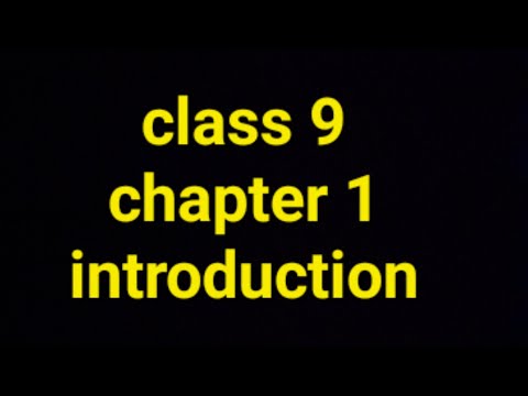 class 9th chapter 1 introduction