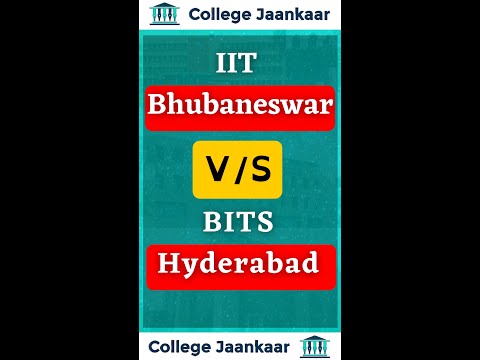 IIT Bhubaneswar Mechanical vs BITS Hyderabad Mechanical | College Jaankaar |