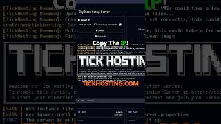 Tick Hosting Free Minecraft Hosting