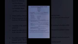 Bcom. 6th semester [AUDITING] QUESTION PAPER 2022 / [MDU] @Studytheory