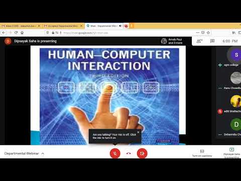 Departmental Webinar