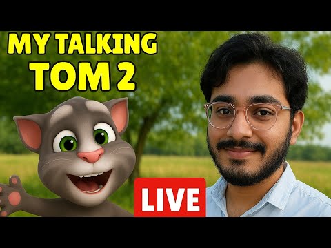 Playing My Talking Tom 2 Live| Fun Reactions, Mini Games & Level Up Moments! 🐱🎮 #shortsfeed
