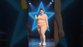 The captivating magic dance performance by a beautiful yet obese girl amazed the audience #agt#dance