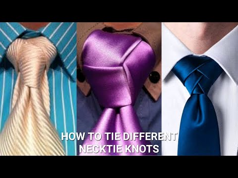 How to Tie Different Necktie Knots|Wedding/ Office Wear Necktie Knot Styles
