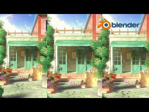Creating 2D-Looking Blender Render | Timelapse