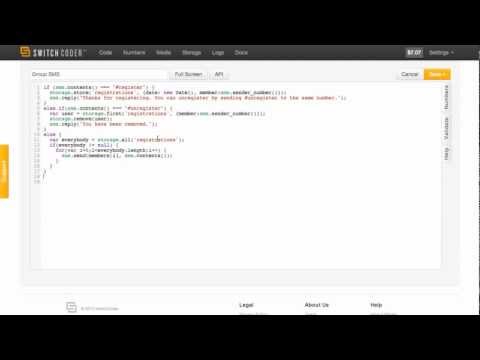 SwitchCoder.com - Group SMS