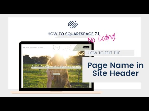 How to update Page Name in navigation bar in SquareSpace 7.1 ✦ SquareSpace Tutorial for Beginners