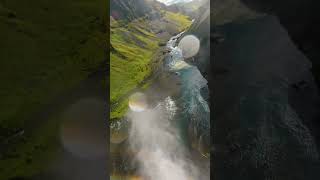 I Dove my FPV Drone into a Waterfall #fpvdrone #dronepilot #iceland