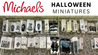 HALLOWEEN Miniatures at Michaels Crafts Stores - Dollhouse Decor Fall Autumn 