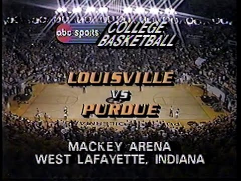 Vintage NCAA Basketball - Louisville @ Purdue (Jan. 18, 1987) with Keith Jackson and Dick Vitale