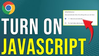 How To Turn On JavaScript On Google Chrome (How To Allow/Enable JavaScript On Google Chrome)