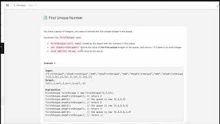 Leetcode Day 28 - First Unique Number (C++) with explanation