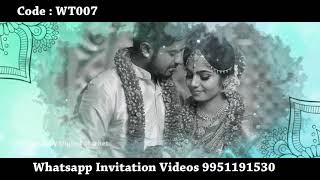 Whatsapp Invitation Video (Telugu) (Code : WT007) || Photography Digital Market ||