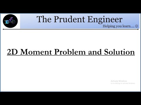 Module 7 || 2D Moment Problem and solution || Basics of engineering Mechanics