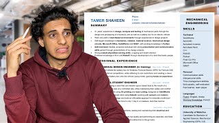 Critiquing the Resume that Got Me My First Engineering Internship
