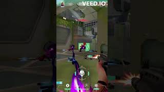 Reyna's Ace clutch Vandal on Fracture Valorant #shorts