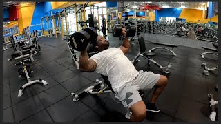 ULTIMATE INCLINE CHEST 🔥BURN: DROP SET STYLE #GYM #MOTIVATION 