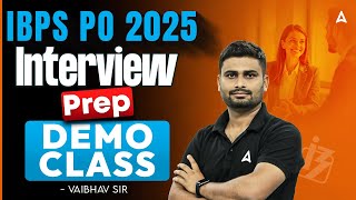IBPS PO Interview Preparation 2025 | Crack IBPS PO Interview | Bank PO Interview By Vaibhav sir