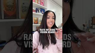 Rating my kids 2026 vision board #momlife #parents #visionboard #moms