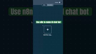 How to make chat bot 🤖 using n8n ? #ai #chatgpt
