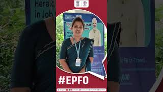 A member shares her experience with EPFO services at a Nidhi Aapke Nikat 2.0 camp