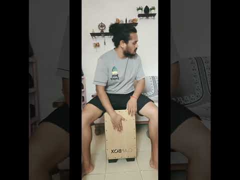 Teri yaadon me #shots #youtubeshorts #music #cajon #clapbox #bollywood #song #lovesong