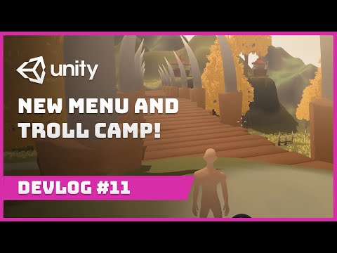 Indie Devlog Ep 11 - Epic Troll Camp and New Menu design #QuestForRedemption