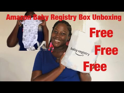 Free baby stuff/Amazon Baby Registry Box Unboxing