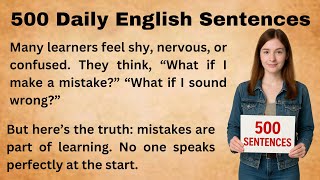 Speak English Naturally with 500 Real Sentences | Beginner-Friendly Fluency Practice