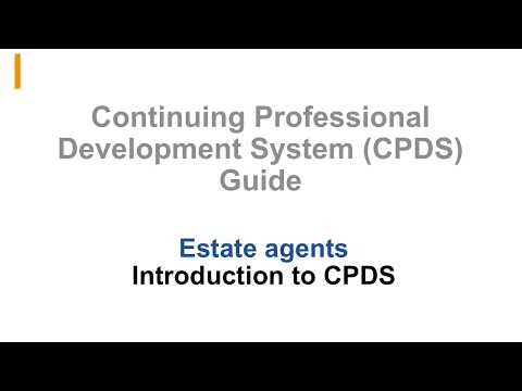 CPDS guide: Estate agents (1/3) - Introduction to CPDS