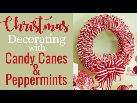 50 Inspirational Ideas for Christmas Decorating with Candy Canes & Peppermints