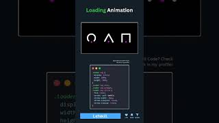 Loading animation👌 in css follow for more information letskill coding institute ♥️ #coding #letskill