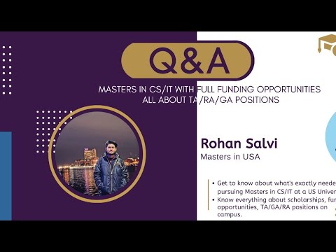 LIVE Session - Masters in CS/IT in USA with Funding opportunities