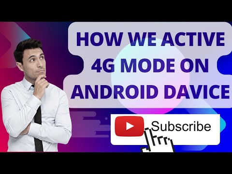 How we active 4g mode on mobile data without using any app..... 72