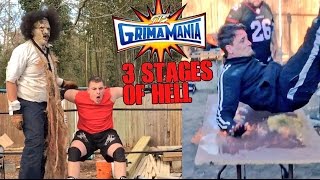 LEATHERFACE TAKES VLAD TO HELL! FLAMING TABLE MATCH GTS WRESTLING CHAMPIONSHIP!