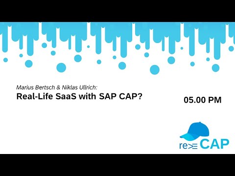Marius Bertsch und Niklas Ullrich: Real-Life SaaS with SAP CAP? (re ≡CAP 2023)